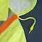Pioneer Safety Rain Suit, Hi-Vis Orange, S, Polyester, PVC, 0.18 mm Thick, Folds and zips into collar, S V1080160U-S - alternate 2